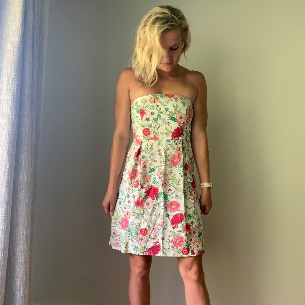 Old Navy Strapless Linen Dress